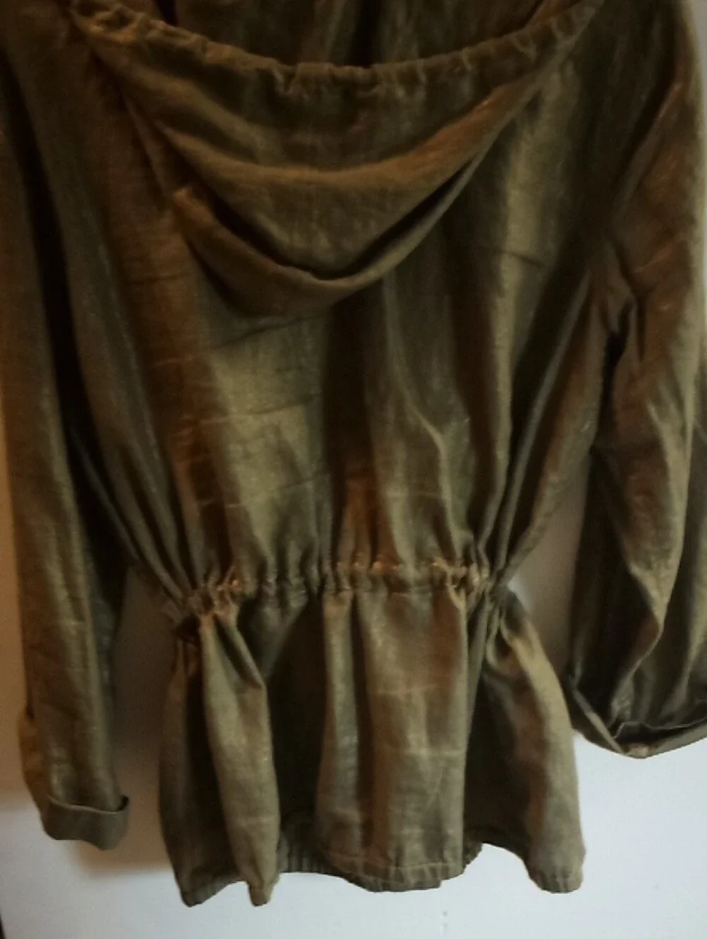 Michael Kors Olive Green Utility Jacket with Hood